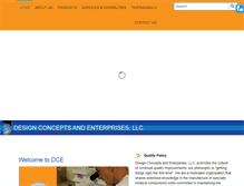 Tablet Screenshot of designconceptsllc.biz